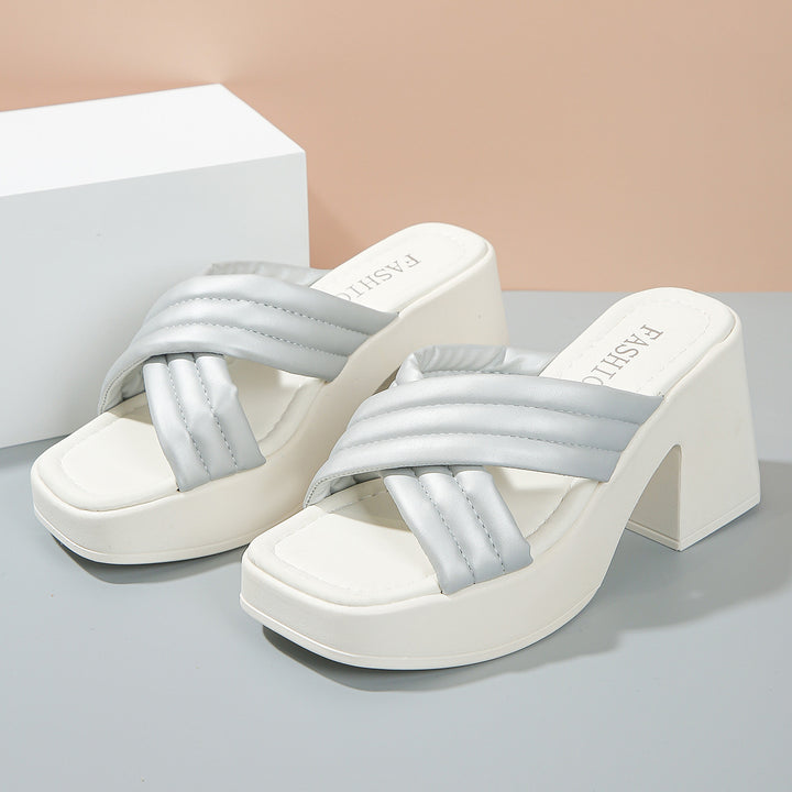 Dame Plateau-Sandaler i moderne design Stilla