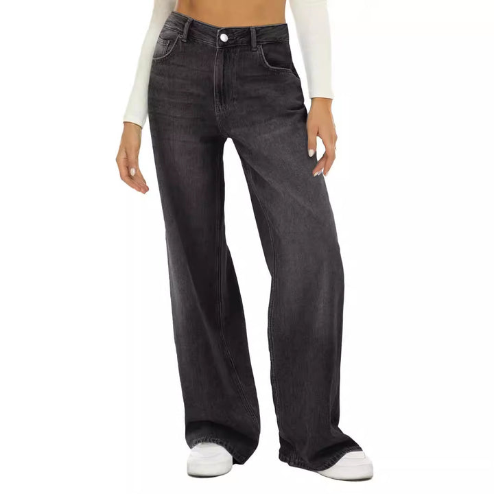 Dame afslappede brede jeans i urban stil Skovae