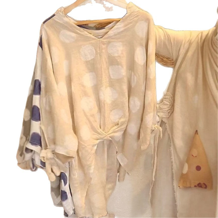 Dame Let Punkt-Kimono Overdel Stilla
