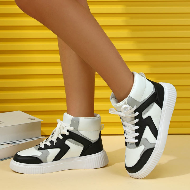 Dame Høje Sneakers med sporty Design Stilla