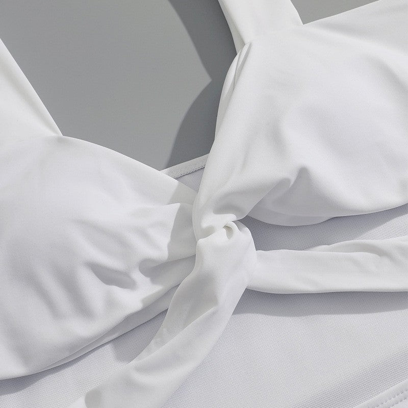 Dame one-piece badedragt med elegante volants detaljer Skovae