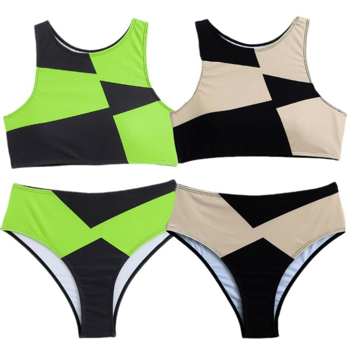 Dame High-Waist Bikini-Sæt Skovae