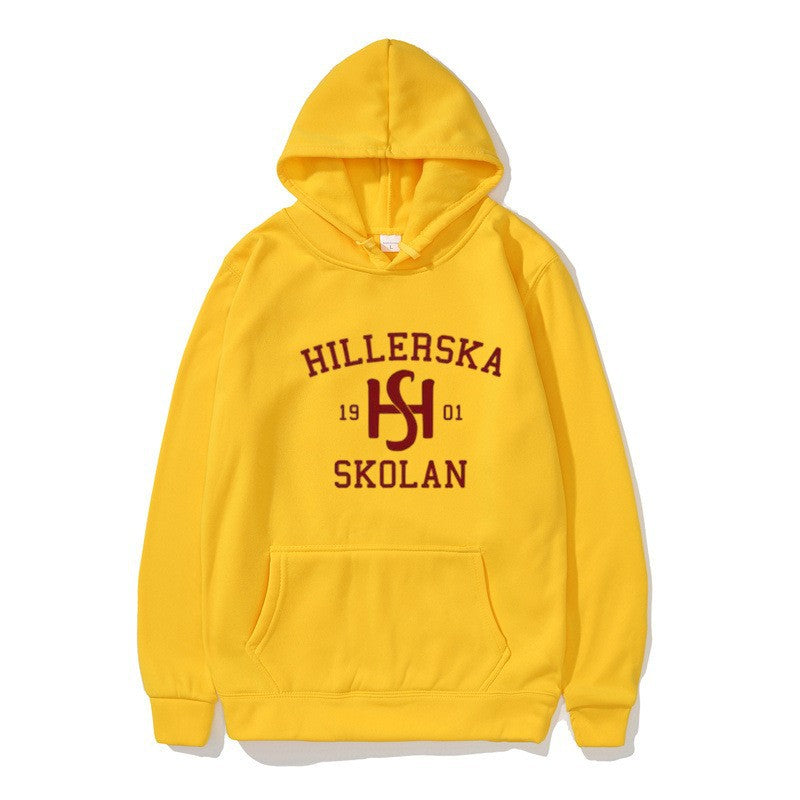 Kvinders hætte sweatshirt med klassisk skolemotiv og hyggelig indvendig for.