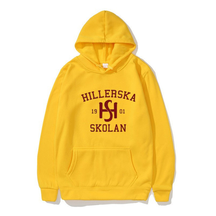 Kvinders hætte sweatshirt med klassisk skolemotiv og hyggelig indvendig for.