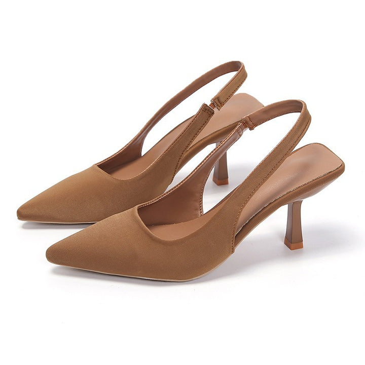 Dame Slingback Pumps med elegant spids Stilla