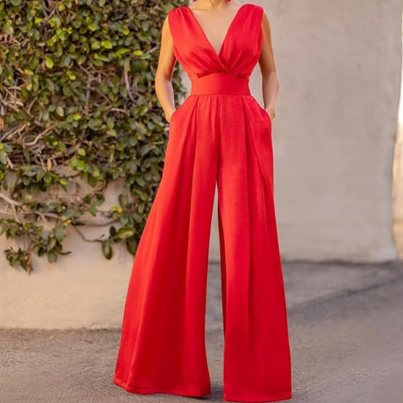 Dame jumpsuit i elegant snit