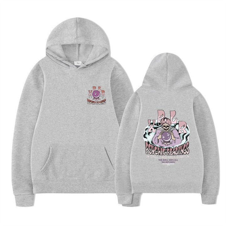 Dame hoodie med kreativ grafisk design Skovae