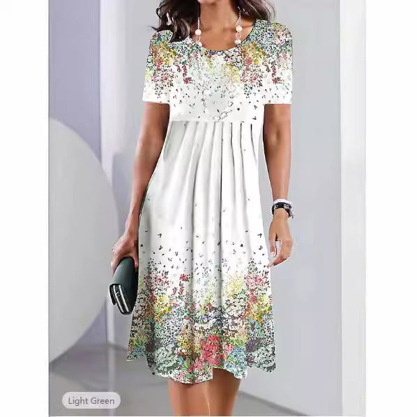 Dame Etuikjole med elegante blomsterdesigns Stilla