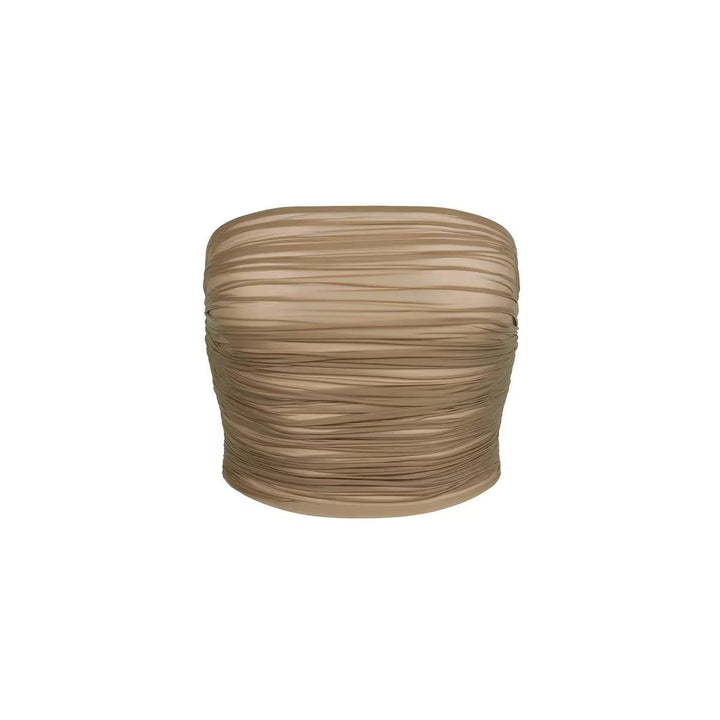 Damer Rynkning Strapless Top Stilla