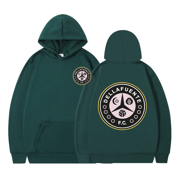 Kvinders hættejakke med præget logo og blød fleece Skovae
