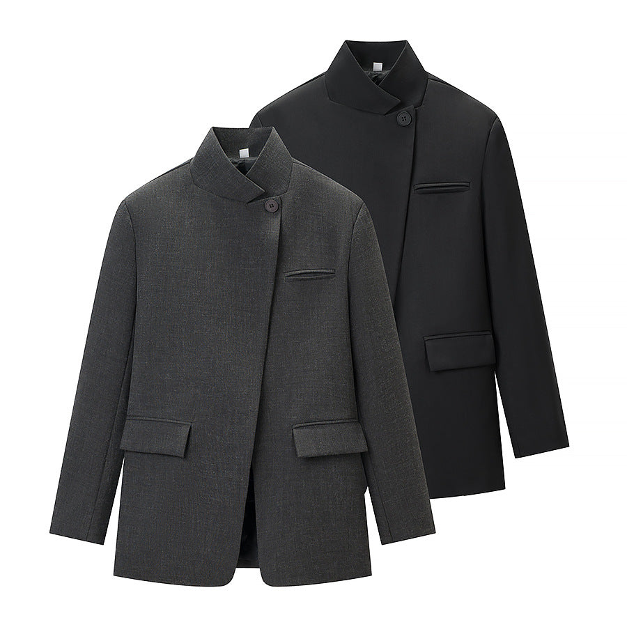 Kvinders Mode Blazer Jakke i Casual Stil med Praktiske Lommer Stilla