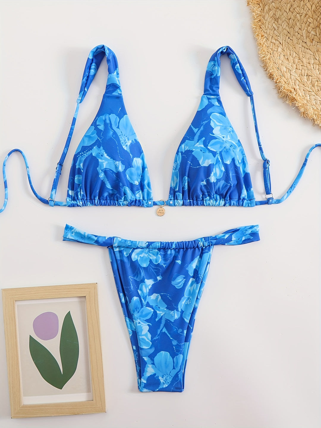 Dame Triangel-Bikini med komfortable justerbare stropper Skovae