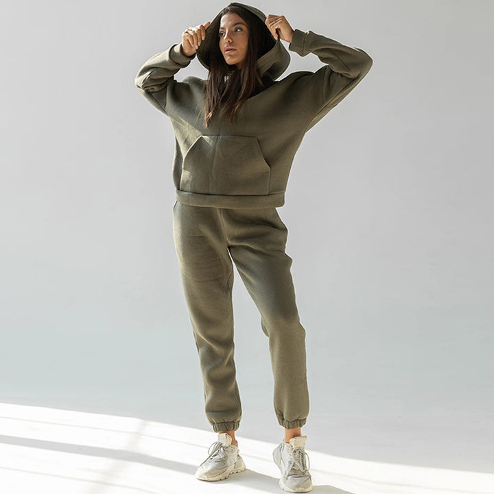 Dame Comfort-Wellness-Hoodie-Sæt Stilla