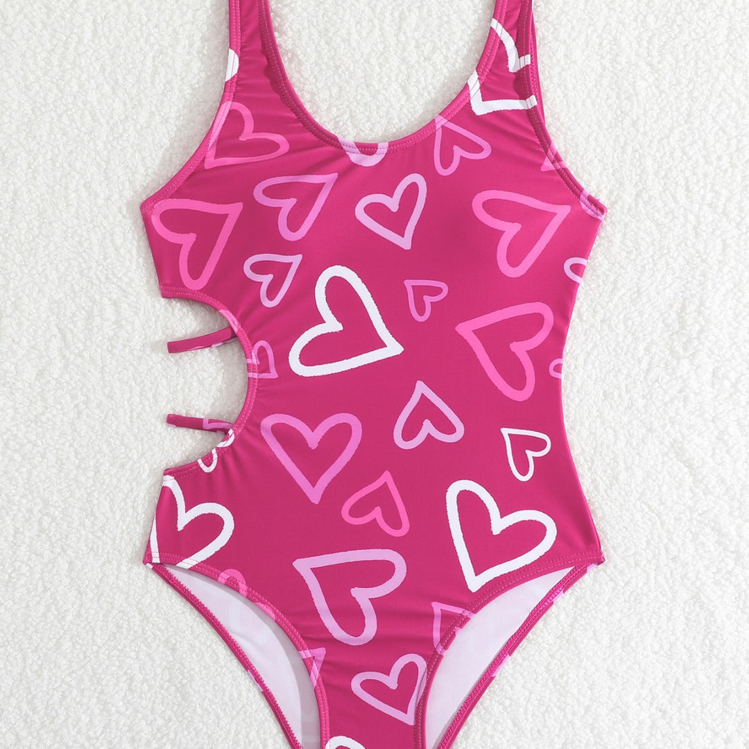Dame badedragt med moderigtigt hjerte-design og trendy cut-outs Stilla