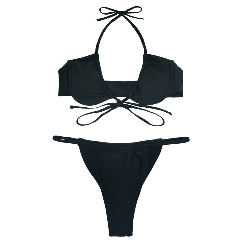 Dame Bikini-sæt med justerbar snøre-detajle og raffineret design Stilla