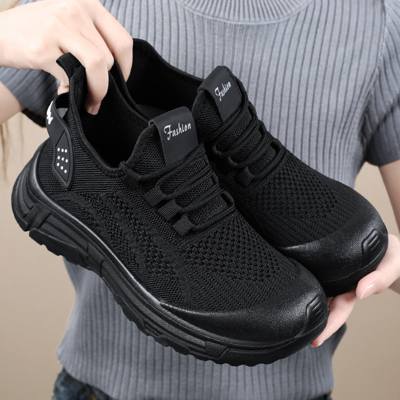 Femme Lettere Sport Sneakers med åndbart strikstof og stødabsorberende sål Stilla
