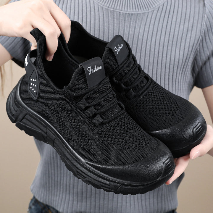 Femme Lettere Sport Sneakers med åndbart strikstof og stødabsorberende sål Stilla