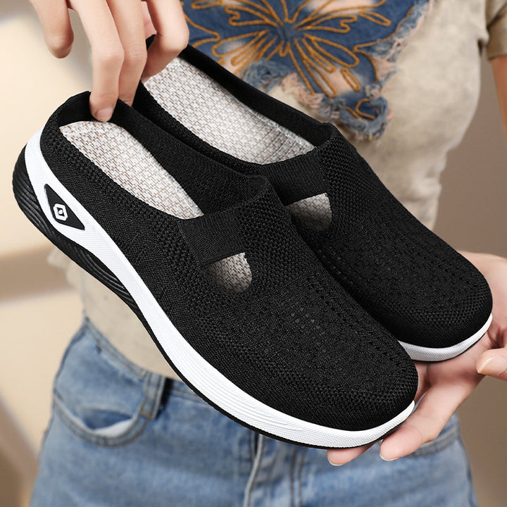 Dame Behagelige Slip-On Fritidssko med åndbart overmateriale og fleksibelt såleprofil Stilla