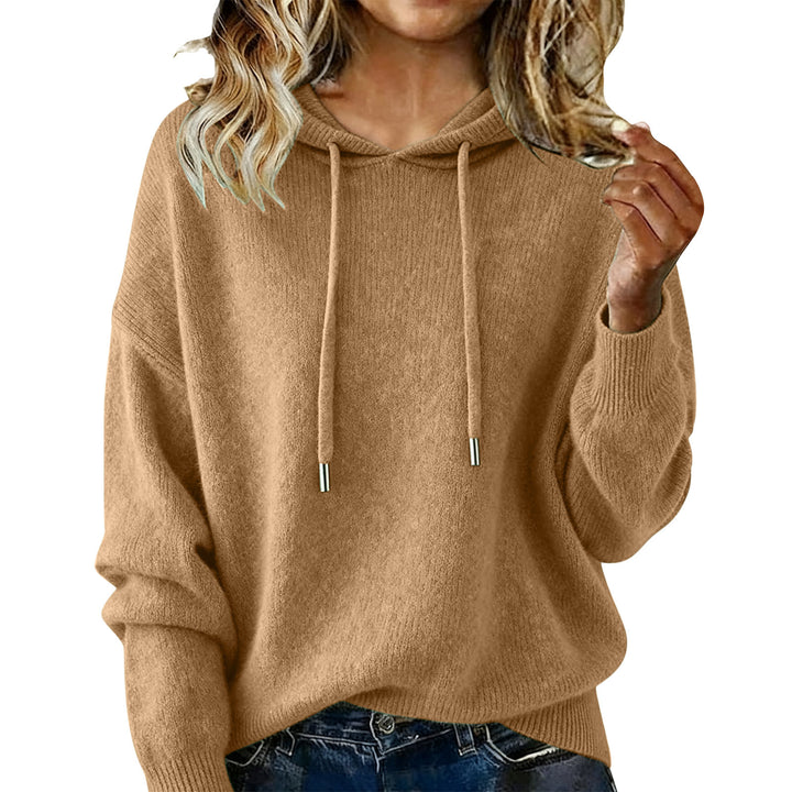 Kvinders oversized hoodie sweatshirt med tekstureret design og snoretræk Stilla