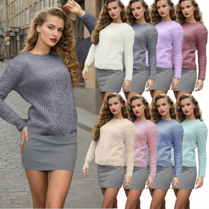Kvinder's strikket sweater med tekstureret design og afslappet snit Stilla