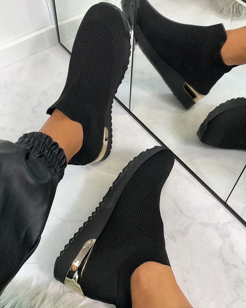 Dame mode Sneakersok med åndbart mesh-overflade Stilla