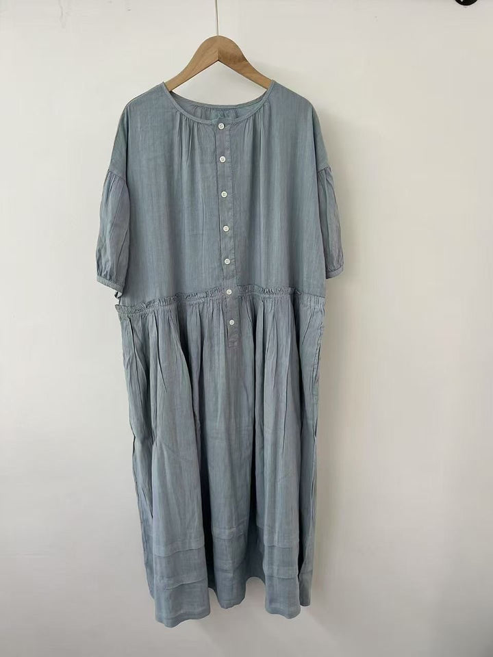 Femme Casual Knap-op Kjole Stilla