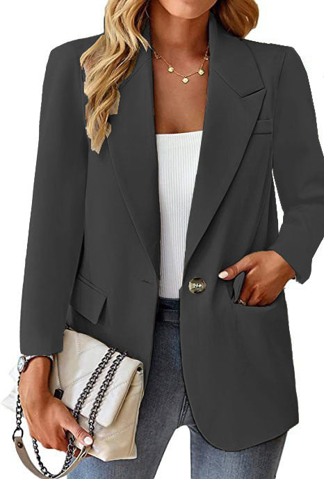 Dame Elegant Oversized Blazer med talje og praktiske lommer Stilla