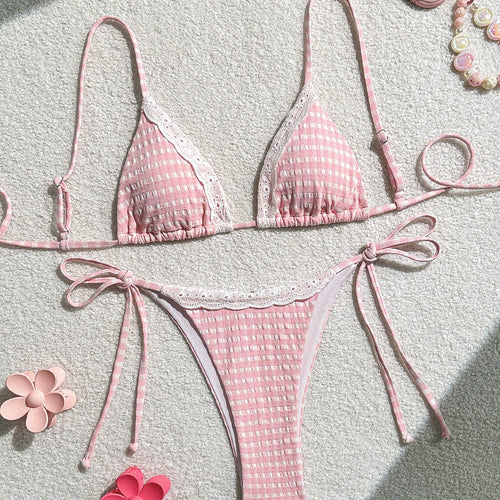 Dame Triangel-Bikini med legende elegant design Skovae