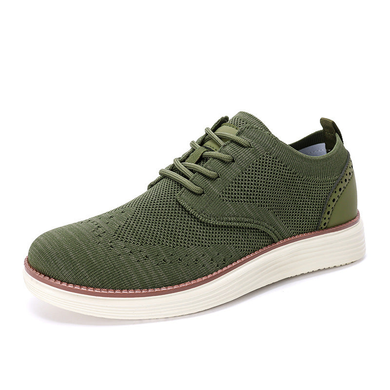 Herrer nan strikket Oxford-sneaker med wingtip-perforering og superlet EVA-sål Skovae