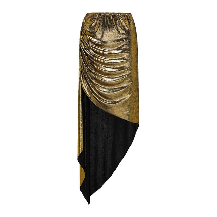 Dame badedragt med off-shoulder design og elegant nederdel Skovae