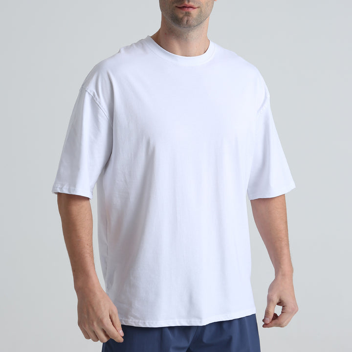 Herrer Behagelig Loose-Fit T-shirt lavet af kvalitetsbomuld Stilla