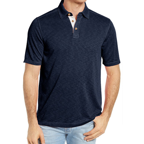 Herre Polo-Shirt med stilfuld knaplukning Stilla
