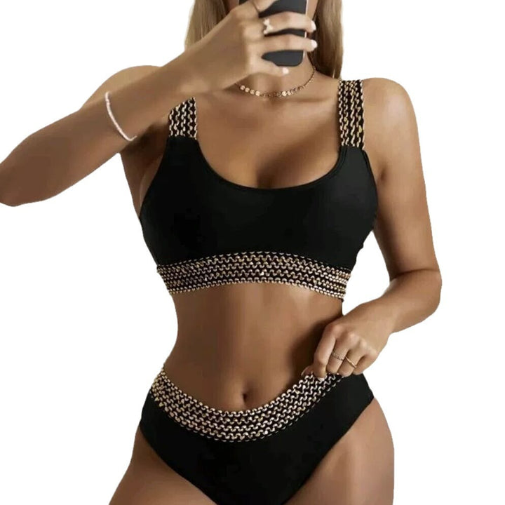 Dame Chic Højskåret Bikini Sæt Stilla