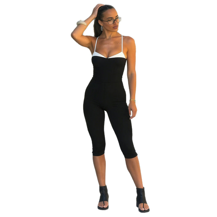 Dame Elegant jumpsuit med stropløs silhuet og taljeret pasform Skovae