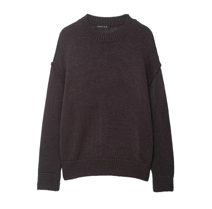 Dame afslappet sweater med oversized pasform og struktureret mønster Stilla