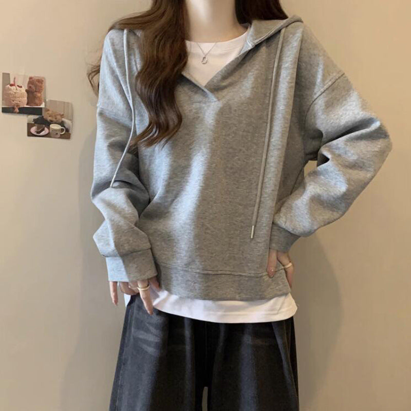 Dame Casual Zip-Up Hoodie med elegant udskæring Stilla