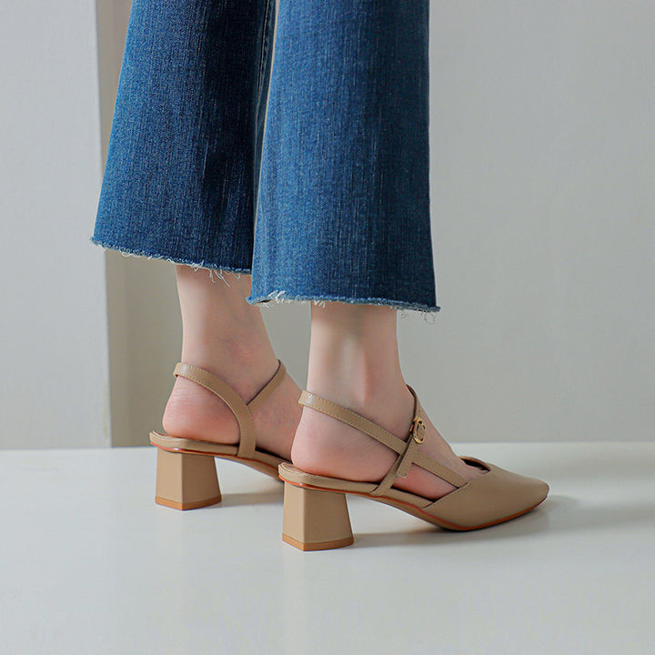 Dame blokhæl Slingback sko Stilla