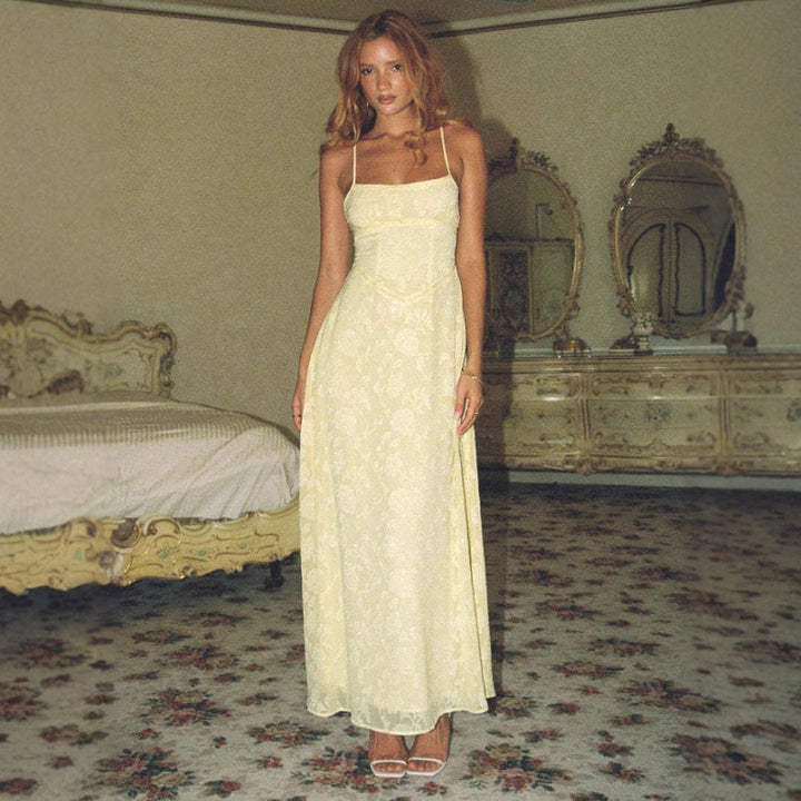 Dame Elegant Maxi Kjole Stilla