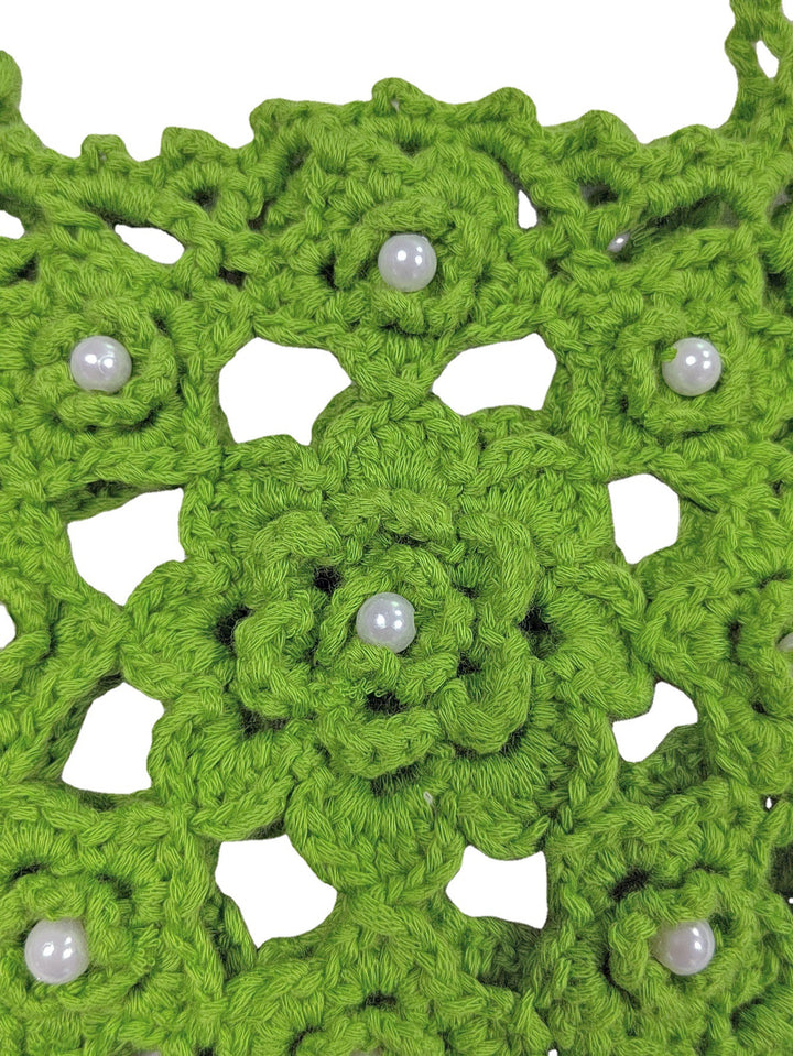 Femme hæklede blomsterhåndtaske Stilla