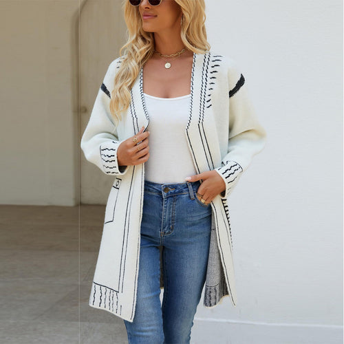Kvinders cardigan med iøjnefaldende design og afslappet pasform Stilla