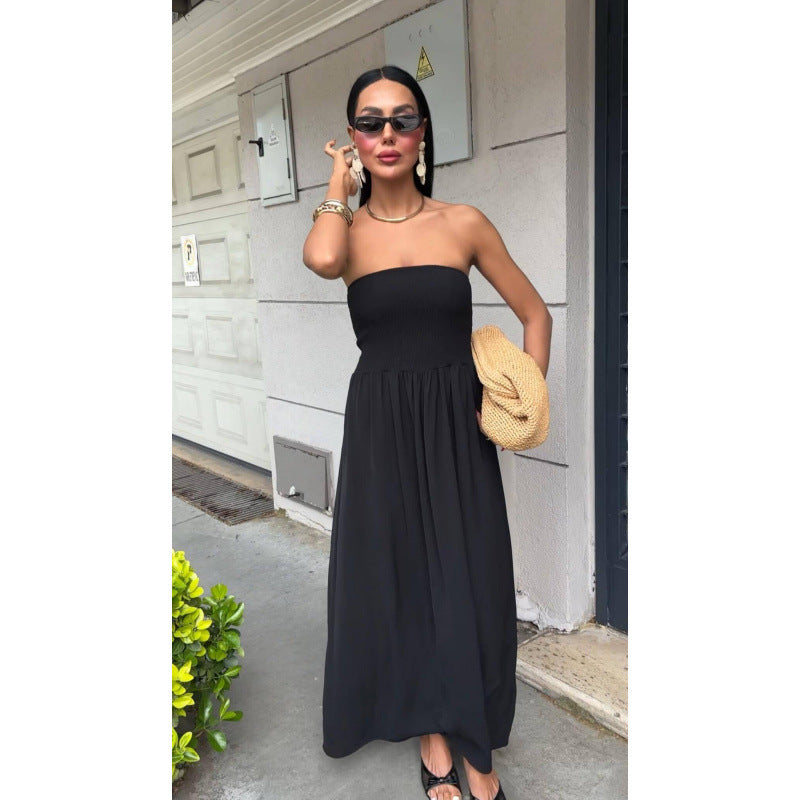 Dame strapless Maxi kjole Stilla