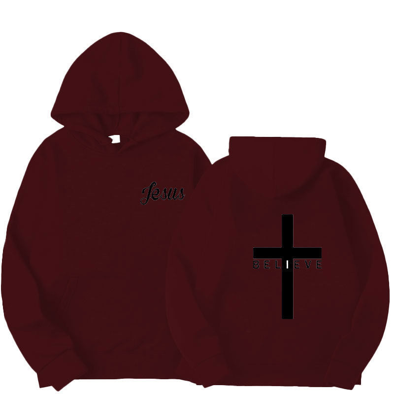 Dame hoodie med motiverende tro design og komfortabel pasform Skovae