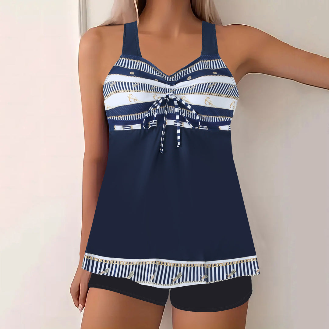 Dame Tankini-overdel med shorts Skovae