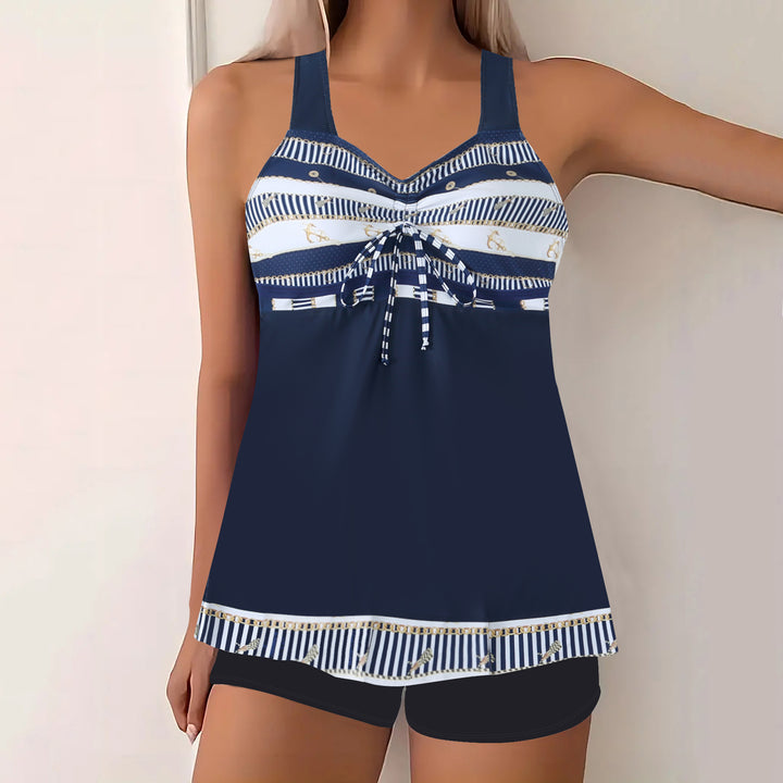 Dame Tankini-overdel med shorts Skovae