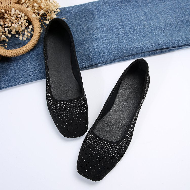 Dame Elegante og glitrende Ballerinas med Strass Stilla