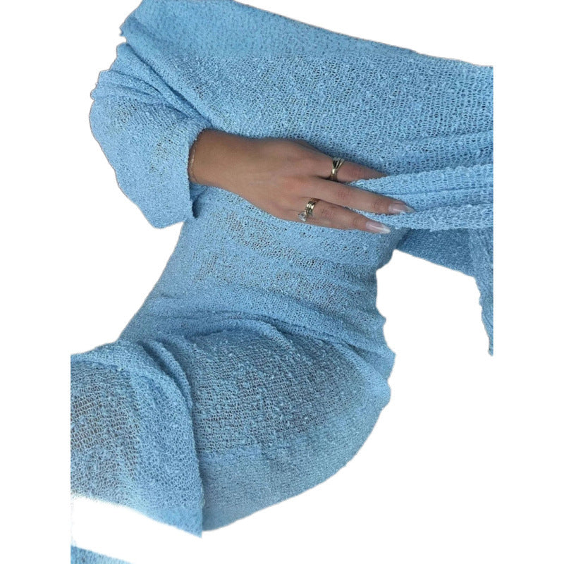 Damer Off-Shoulder Pullover Kjole Stilla