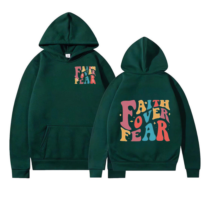 Kvinder hoodie med kreativ tekst og blødt indre fleece Skovae