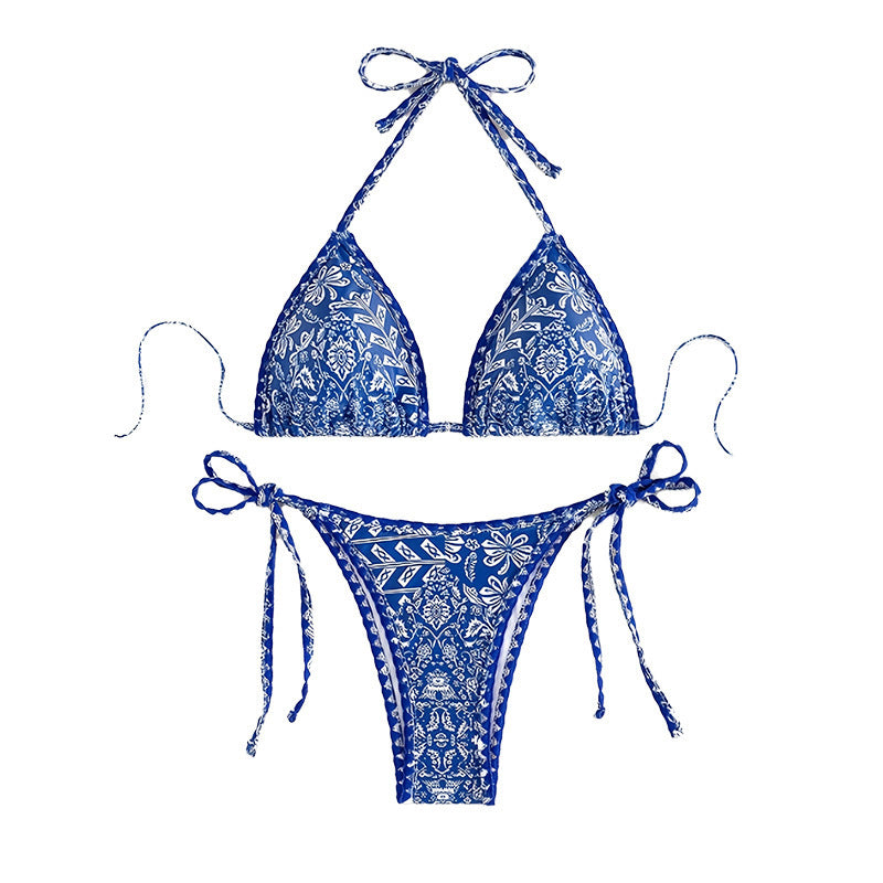 Dame Triangel-Bikini med legende blomsterprint Skovae