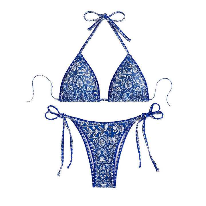 Dame Triangel-Bikini med legende blomsterprint Skovae