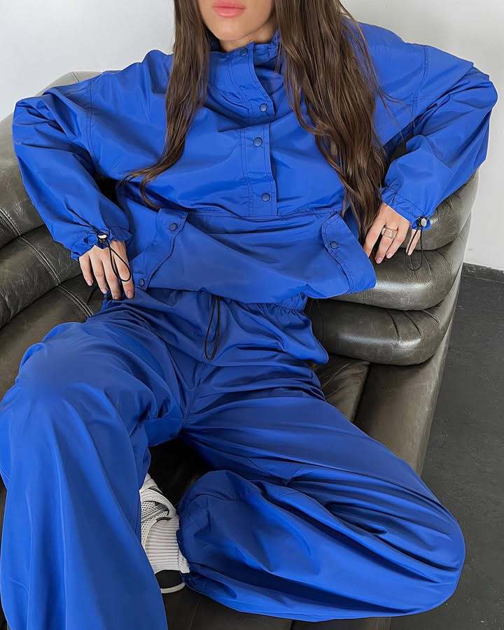 Kvinders sporty oversized jakke med praktiske lommer Skovae